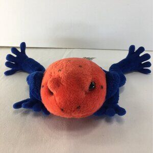 Vintage K&M International Poison Dart Frog Plush Toy Stuffed Animal Toy 2000
